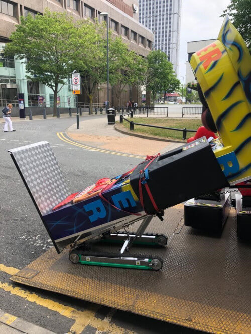 Moving Arcade Machines