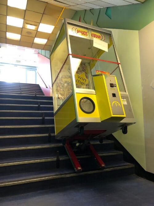 Moving Arcade Machines