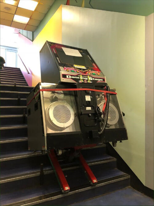 Moving Arcade Machines