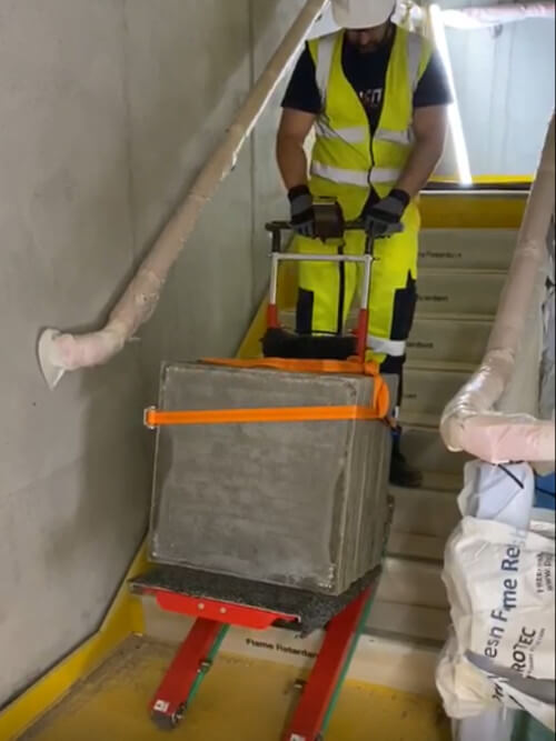 Moving Heavy Construction Materials